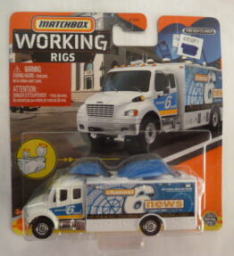 Matchbox - 2022 - Working Rigs - FREIGHTLINER M2 106 SATELLITE - 8/16 - White