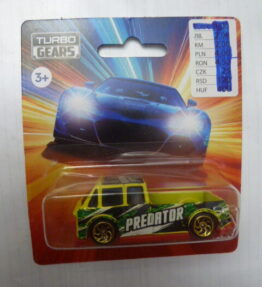 Turbo Gears - Collectible Cars - PICKUP TRUCK - Double cab - With logo "Predator" - Yellow - Our ref. # 012