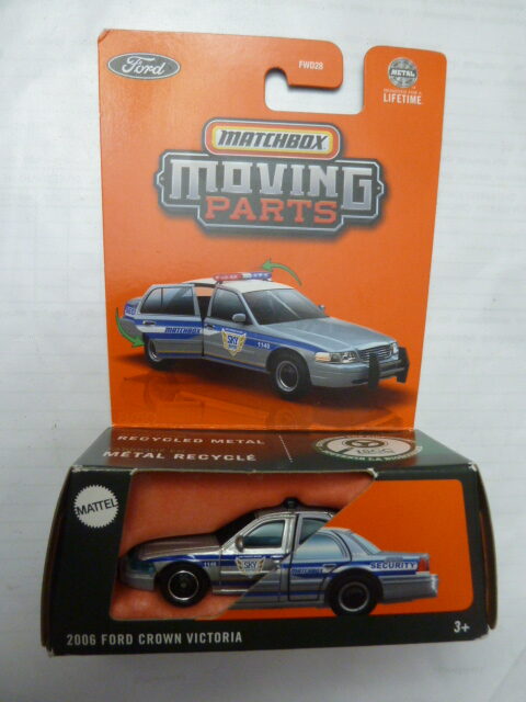 Matchbox - 2024 - Moving Parts - 2006 FORD CROWN VICTORIA - Police car - Grey