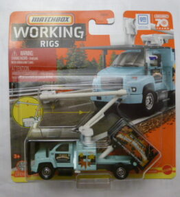 Matchbox - 2023 - Working Rigs - GMC C8500 TOPKICK TREE TRIMMING TRUCK - 16/16 - Turquoise green