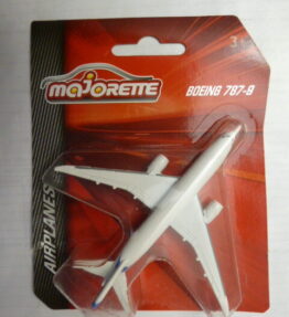Majorette - Airplanes - BOEING 787-9 - 11 cm - Metal construction - Blue and white - # 21 205 7980
