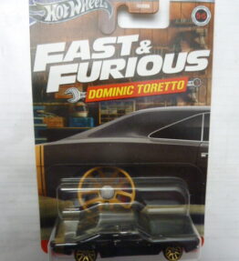 Hotwheels - 2023 - Fast & Furious - 1968 DODGE CHARGER - Dominic Toretto - 5/5 - Black with golden rear strip