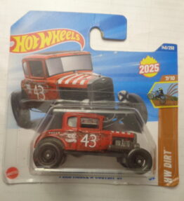Hotwheels - 2025 - Mainline - FORD MODEL A CUSTOM '31 - 140/250 - 7/10 - Antique car - Red