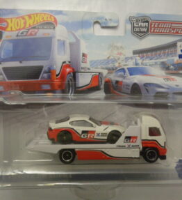 Hotwheels - 2021 - Premium - Car Culture - Team Transport - '21 TOYOTA GR SUPRA - AERO LIFT - # 37 - White and red