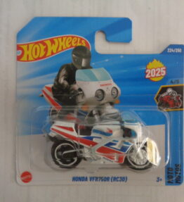 Hotwheels - 2025 - Mainline - Motorcycles - HONDA VFR750R (RC30) - 224/250 - 4/5 - White, red and blue