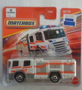 Matchbox - 2024 - Mainline - SCANIA P 360 FIRE TRUCK - 16/125 - Fire engine - White
