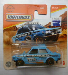Matchbox - 2024 - Mainlie - '70 DATSUN 510 RALLY - 51/125 - Light blue