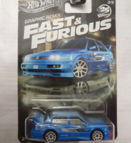 Hotwheels - 2025 - Silver Series - Graphic Remix - Fast & Furious - VOLKSWAGEN JETTA MK3 - 3/5 - Blue