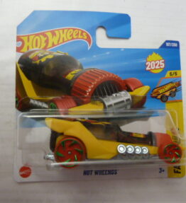 Hotwheels - 2025 - Mainline - HOT WHEENGS - Fast Foodie - 197/250 - 5/5 - Bottle carriage - Yellow and red color - Metal base
