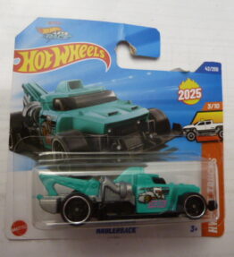 Hotwheels - 2025 - Mainline - HAULERBACK - HW Hot Trucks - 42/250 - 3/10 - Crane truck - Turquoise