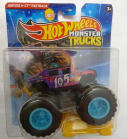 Hotwheels - 2025 - Monster Trucks - Single - HUMVEE 4 CT FASTBACK - Crash Legends - 4/5 - Purple