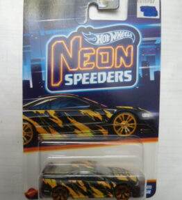 Hotwheels - 2022 - Neon Speeders - CUSTOM '01 ACURA INTEGRA GSR - # 7 : 8 - Black with giraffe colorations - Metal base