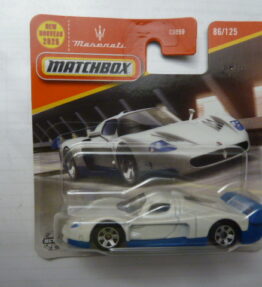 Matchbox - 2024 - Mainline - 2004 - MASERATI MC12 - 86/125 - White with blue base and rear