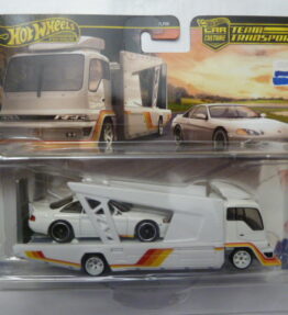 Hotwheels - 2024 - Premium - Car Culture - Team Transport - TOYOTA SOARER - KOUSOKU HAULER - # 79 - White