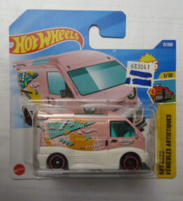 Hotwheels - 2025 - Mainline - KEI SWAP - Art Cars - 11/250 - 1/10 - Pink and white