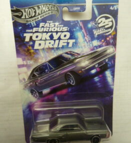 Hot Wheels - 2025 - Silver Series - The Fast & the Furious - Tokyo Drift - 1970 ROAD RUNNER - 4/5 - Dark grey - Metal base