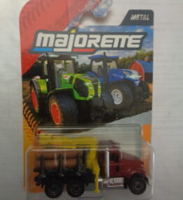 Majorette - 2025 - Farm - MACK GRANITE - Mack truck - Tree log carrier - Brown red