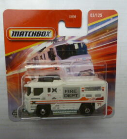 Matchbox - 2024 - Mainline - BLAZE BUSTER II - 03/125 - Fire engine - White - Metal base