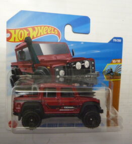 Hotwheels - 2024 - Mainline - '15 LAND ROVER DEFENDER DOUBLE CAB - HW Dirt - 179/250 - 10/10 - Pickup truck - Red burgundy