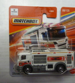 Matchbox - 2025 - Mainline - 2021 SCANIA XT FIRE TRUCK - 08/125 - White