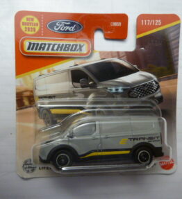 Matchbox - 2025 - Mainline - 2023 FORD E-TRANSIT CUSTOM - 117/125 - Light grey
