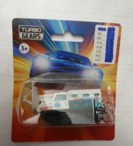 Turbo Gears - Collectible Car -UNIVERSE EXPLORATION VEHICLE WITH ANTENNA - White - Our ref. # 046