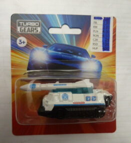 Turbo Gears - Collectible Car - SPACE ROCKET LAUNCHER - White - Our ref. # 047
