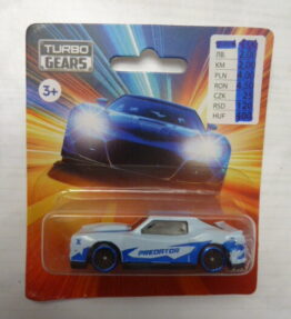 Turbo Gears - Collectible Car - PREDATOR MUSCLE CAR - Light grey - Our ref. # 053