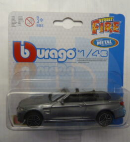 Burago - Scale 1 : 43 - Street Fire - 2023 - BMW M4 - Cabrio - Grey