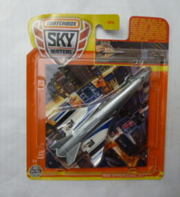 Matchbox - 2021 - Sky Busters - MBX HYPERSONIC JET - 11/33 - Silver fuselage with white delta wings