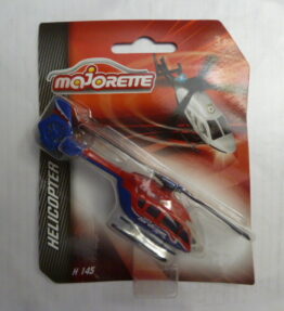 Majorette - Helicopter - H 145 - Airbus Passenger helicopter - Birdman - 13 cm - Red blue