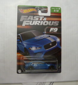 Hotwheels - 2022 - Fast & Furious - F9 The Fast Saga - JAGUAR XE SV PROJECT 8 - Series 2 - 9/10 - Blue