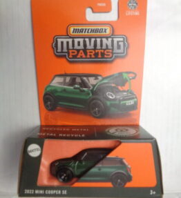 Matchbox - 2024 - Moving Parts - 2022 MINI COOPER SE - Dark green