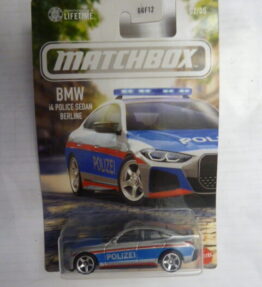 Matchbox - 2025 - Long Cards - BMW i4 POLICE SEDAN BERLINE - 02/05 - Silver blue