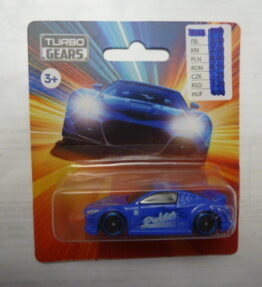 Turbo Gears - Collectible Cars - JAPANESE STYLE SPORTS CAR - Purple blue - Our ref. # 058