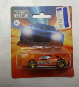 Turbo Gears - Collectible Car - ORANGE SPORTS CAR - With logo "Thunder Speed" - Our ref. # 061