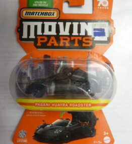 Matchbox - 70 Years Edition - Moving Parts - PAGANI HUATRA ROADSTER - 31/64 - Black