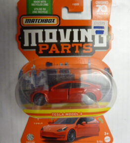 Matchbox - 2023 - 70 Years Edition - Moving Parts - TESLA MODEL 3 - 5/54 - Red