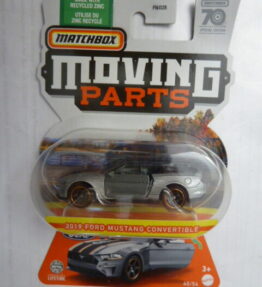 Matchbox - 2022 - 70 Years Special Edition - Moving Parts - 2019 FORD MUSTANG CONVERTIBLE - 40/54 - Silver