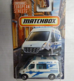 Matchbox - 2024 - European Streets - RENAULT MASTER AMBULANCE - 19/24 - White