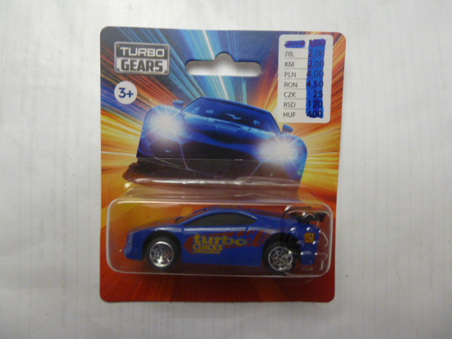 Turbo Gears - Collectible Car - TURBO CHICKS - Sports car - Blue - Our ref. # 063
