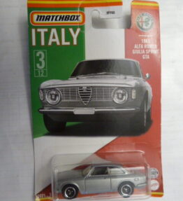 Matchbox - 2021 - County Editions - Italy - 1965 ALFA ROMEO GIULIA SPRINT GTA - 3/12 - Silver