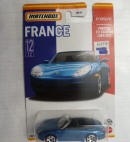 Matchbox - 2020 - Country Editions - France - PORSCHE 911 CARRERA CABRIOLET - 12/12 - Blue electric