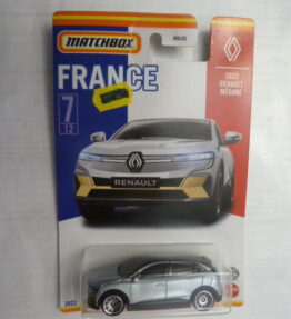 Matchbox - 2022 - Country Editions - France - 2022 RENAULT MEGANE - 7/12 - Silver with black rooftop