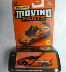 Matchbox - 2024 - Moving Parts - 2019 LAMBORGHINI AVENTADOR SVI ROADSTER - 43/54 - Orange