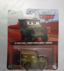 Mattel - 2021 - Disney Pixar Cars - PIT CREW SARGE - SERGENT SPECIAL COURSE - SARGENTO - Military Willys MB jeep - Army green