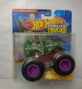 Hotwheels - 2025 - Monster Trucks - Single - DUAL ENGINE DESTROYER - Freestyle Wreckers - 12/12 - Green