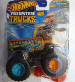 Hotwheels - 2024 - Monster Trucks - Single - TOO S'COOL - HWMT Back to Basics - 6/7 - School bus - Orange