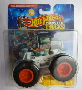Hotwheels - 2026 - Monster Trucks - Single - DUAL ENGINE DESTROYER - X Raycers XL - Bolides Transparents XL - Transparent green