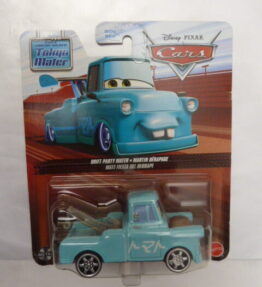 Mattel - 2021 - Disney Pixar Cars - Tokyo Mater - DRIFT PARTY MATER - MARTIN DERAPAGE - MATE FIESTA DEL DERRAPE - Crane truck - Turquoise